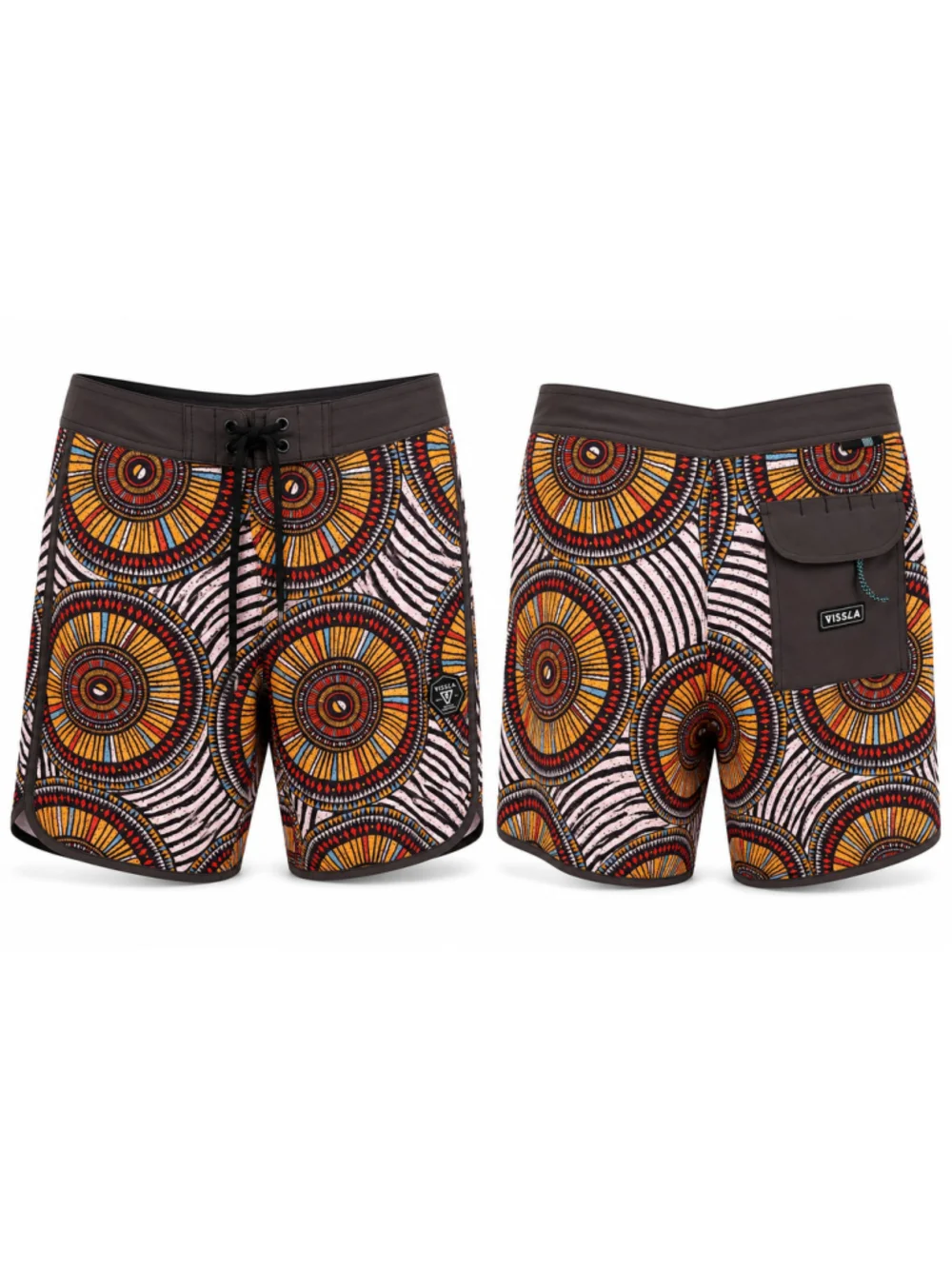 Vissla Skeleton Coast 18.5” Boardshorts Men’s 30‎ Phantom Surf Swim Trunks NWT